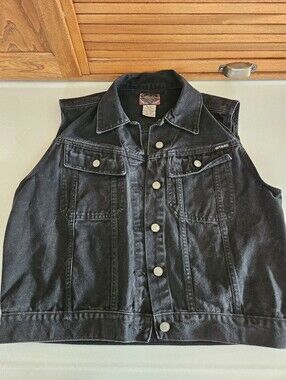Black Women's Gitano Jeans Company Vintage Jean Vest